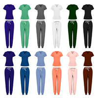 Ensembles de Blouses Médicales à Col en V Tendance 2025, Uniformes de Travail en Gros pour Salon de Coiffure, Institut de Beauté, Spa et Hôpital Vétérinaire