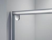 Douchehoek met aluminium frame en dubbele draaipunt, project groothandel vierkant model