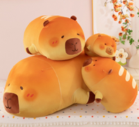 Boneka Hewan Plush Baru-'Roti Aneh' Kapibara Bantal Lembut Boneka Kapas PP Tinggi 2m Hadiah Natal