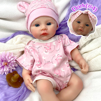 Lot de poupées reborn en silicone intégral de 16 pouces pour filles, bouche ouverte, lavables, corps entier, pour jeux d'imitation et jouets pour enfants