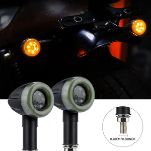 Bullet Shape Universal 12V Motorcycle Turn Signals Light Sequential Blinkers Indicators