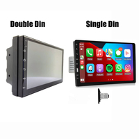 Head unit stereo mobil Android 13, radio mobil Android 9 inci, mendukung Bluetooth, GPS, WiFi, CarPlay nirkabel, dan Android Auto
