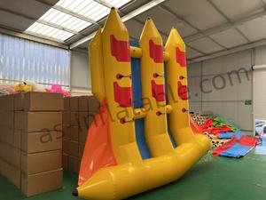 Lindos juguetes inflables de agua de pato amarillo, Grandes sofás de agua inflables, juguetes remolcados de agua para la venta - Product Image 5