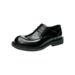 Mocassins Homme Rétro Élégants en Cuir Véritable à Boucle et Lacets, Imperméables, Style Business Décontracté Sportif, Tige en Cuir de Vachette - Product Image 6