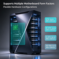 Boîtier de serveur IA 4U en rack, compatible avec plusieurs cartes GPU, pour station de travail d'apprentissage profond