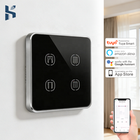 Interruttore per Tende Smart WiFi Tuya, Standard EU/UK, Compatibile con Alexa, Interruttore per Tapparelle WiFi