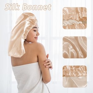 Thiết kế mới bán buôn lụa satin nắp ca-pô tóc che ngủ cap biểu tượng tùy chỉnh bonnets và satin kết thúc tốt đẹp - Product Image 2