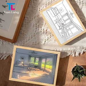 ใหม่ล่าสุด2024ภาพวาดแสง LED ภาพวาดศิลปะภาพวาดฝาผนังโคมไฟ3สีนำแสงเงาแสงอาทิตย์กรอบรูป - Product Image 1