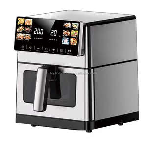 <span class=keywords><strong>Friteuse</strong></span> à air haut de gamme en acier inoxydable Friteuses à air intelligent à écran tactile 6L 8L 10L Flyer électrique multifonctionnel sans huile - Product Image 1