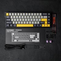 Clavier filaire magnétique rétroéclairé RVB à taux de sondage de 8000 Hz Alibaba Aula WIN 68HE pour ordinateur portable/PC de jeu AliExpress AULA