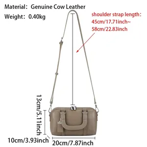 กระเป๋าถือ AndoBag Retro สำหรับผู้หญิง หนังแท้ สะพายไหล่หรือสะพายข้าง กระเป๋าหูหิ้วแบบซิปคู่ รุ่น 3105 - Product Image 2