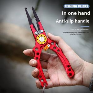 Alicates de Pesca Multifuncionales Largos de Aleación de Aluminio, Alicates para Señuelos con Nuevo Sistema Métrico, Función de Bloqueo para Control de Peces, Grado DIY, Venta al por Mayor - Product Image 3