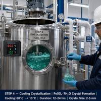 Sulfato Ferroso Heptahidratado OEM, Empaque Personalizado, Etiqueta Privada Disponible