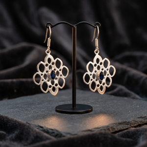 H.A. de haute qualité Boucles d'oreilles pendantes en argent pour femmes, pierre de zircon jaune, forme marquise, style Bellyful, faites à la main, cadeau, vente en gros - Product Image 1