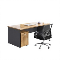 XT-180-1 Bureau de travail individuel moderne et minimaliste en PVC, à structure vide, librement combinable, pour personnel, avec plateau compact