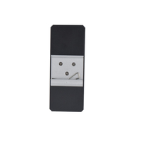 Boîtier de commande électronique industriel en aluminium pour rail DIN, extrudé, finition anodisée noire, pour instruments OEM