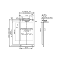 Module d'affichage LCD TFT couleur 2,0 pouces GMT020-02 ST7789V 240x320 SPI 7 broches pour projet DIY Arduino ESP32