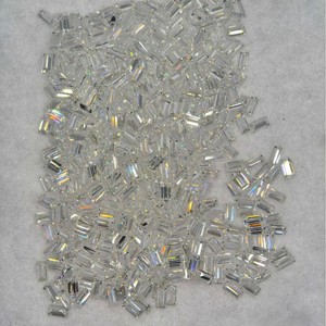 Princess Square Zircon Loose Stones Slightly Yellowish Beige Iridescent For Jewelry Making - Product Image 1