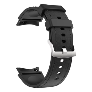Correa de reloj inteligente híbrida de cuero y silicona de liberación rápida Upro para Samsung Galaxy Watch 6/7/5/4, agradable al tacto, para Galaxy Watch - Product Image 1