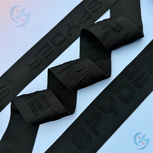 ยางยืดถักลายโลโก้แบบกำ<span class=keywords><strong>ห</strong></span>นดเอง ผ้าสแปนเด็กซ์/ไนลอนเนื้อนุ่ม ยางยืดเอวสำหรับกางเกงบ็อกเซอร์ ยางยืดดีไซน์เนอร์สำหรับเย็บเสื้อผ้า - Product Image 1