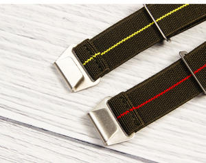 Bracelet de montre Marine French Force DNC de haute qualité Bracelet de montre Parachute élastique extensible 20mm 22mm - Product Image 6