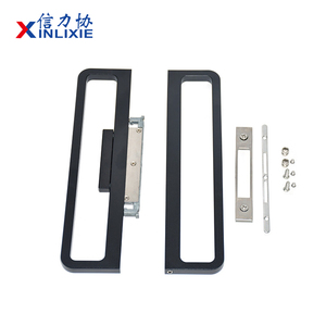Nhôm Trượt Khóa Khóa Phụ Kiện Phần Cứng Đôi Kính Mỏng Trượt Tay Cầm Cửa Với Mỏng Bezel - Product Image 2