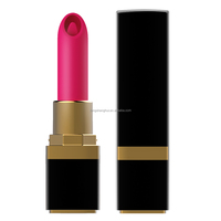 Vibromasseur en forme de rouge à lèvres pour femmes, stimulation clitoridienne et vaginale, étanche, rechargeable par USB, 10 vitesses, écologique, lubrifié
