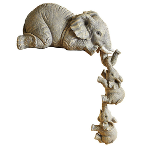 Figurine d'éléphant en résine Offre Spéciale Anime Style intérieur décor à la maison ornement pour étagère modèle Animal peinture Technique Statut - Product Image 1