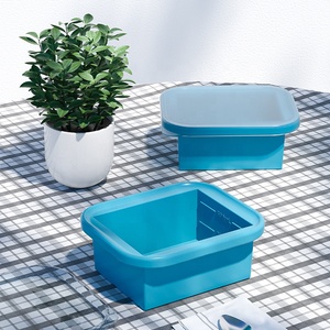 Machine à glace artisanale OEM personnalisée, grande capacité, sans BPA, en silicone alimentaire avec couvercle, démoulage facile, nettoyage facile - Product Image 3