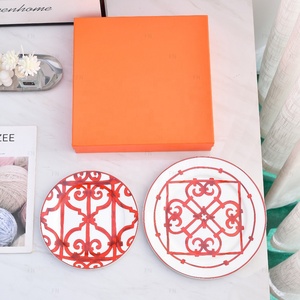 จานเซรามิกขายดี ขนาด 10/8.5 นิ้ว ชุดจานอาหารค่ำ คุณภาพสูง ทำจากโบนไชน่า สไตล์มินิมอล สีน้ำเงินรอยัล ราคาถูก ขนาด 10.5 นิ้ว - Product Image 6