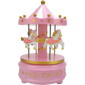 New Arrival Carousel Music Box Girl's Birthday Toy Eight Tone Magic Box Gift Birthday Cake Decorating Supplies
