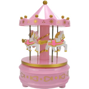 Nuovo Arrivo Carillon a Carosello, Giocattolo per <span class=keywords><strong>Compleanno</strong></span> Bambina, Scatola Musicale a Otto Toni, Regalo, Decorazioni per Torte di <span class=keywords><strong>Compleanno</strong></span>, Accessori per Torte - Product Image 1