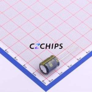 Condensateur électrolytique en aluminium à montage traversant EEUFC1V221, D10xL12.5mm 220uF 20% 35V 490.8mA-120Hz - Product Image 2