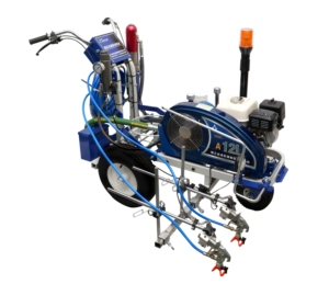 Double Gun Double Nozzle Cold <b>Paint</b> <b>Hand</b> Push High Airless Cold Spraying Line Painting Road Marking Machine SW-5E Automatic Road - Product Image 4