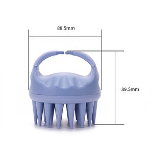 Productos de belleza Masajeador de cuero cabelludo Cepillo de baño Champú de silicona suave Cepillo masajeador de cabeza de cuero cabelludo - Product Image 6