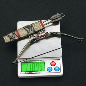 <span class=keywords><strong>God</strong></span> <span class=keywords><strong>of</strong></span> <span class=keywords><strong>War</strong></span> - Modelo de Juguete Metálico, Arco y Flecha de Atreus Aesir, 18 cm, 119 g, Aleación de Zinc, Llaveros, Nueva Edición - Product Image 6