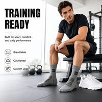 Chaussettes de sport basses personnalisées pour le basketball, en coton doux, rembourrées, respirantes, en tricot, à tube court, pour l'entraînement en salle de sport