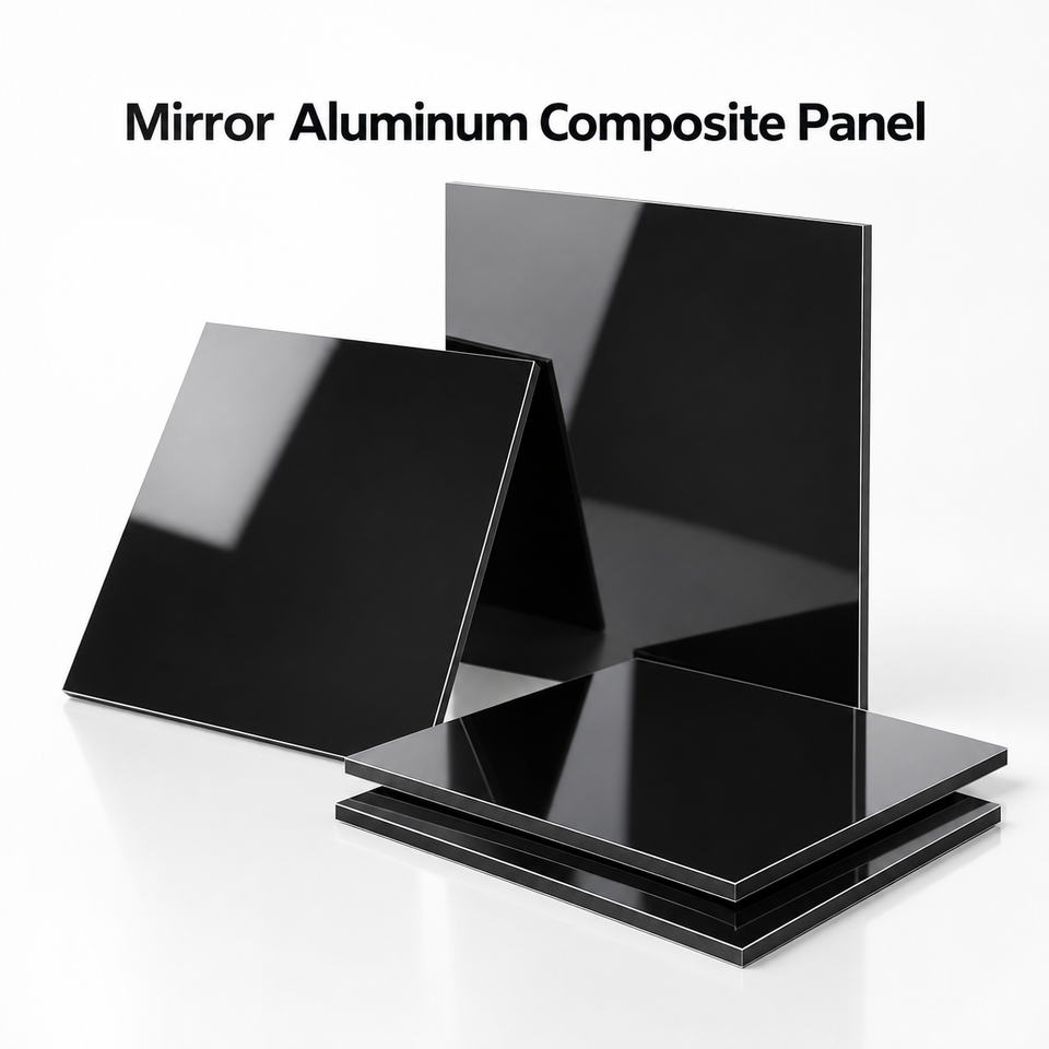 Mirror Aluminum Composite Panel Custom Color 3mm Custom Size for Office ...