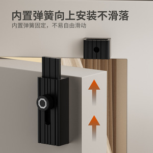 Zhan Han - Loquet de porte en alliage d'aluminium, type A, 881, design moderne et simple, pour fenêtres, portes, armoires - Product Image 3