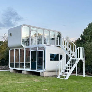 Cabina de manzana móvil portátil de 20 pies, casa móvil prefabricada para dormir al aire libre, para escuela, centro comercial, hotel, panel sándwich - Product Image 2