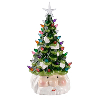 Personal isierte Familien-Tisch verzierungen Weihnachts-Weihnachts mann mit Weihnachtsbaum-LED-Verzierung