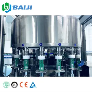 Complete automatic aluminum tin can fruit juice milk coffee beverage canning filling machine production line
