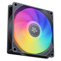 Ventilateur de refroidissement pour processeur PC SNOWMAN BF120-ARGB-BK 120 mm avec roulement fluide et fonctionnement silencieux 20dBA pour le refroidissement du radiateur du boîtier d'ordinateur