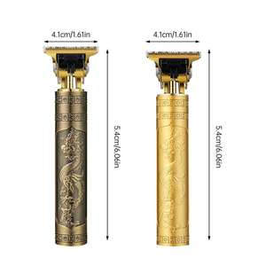 Cortadora de <span class=keywords><strong>Pelo</strong></span> Profesional para Hombre y Recortadora de Barba Eléctrica Recargable de Bronce con 4 Peines Guía para Uso Doméstico - Product Image 3