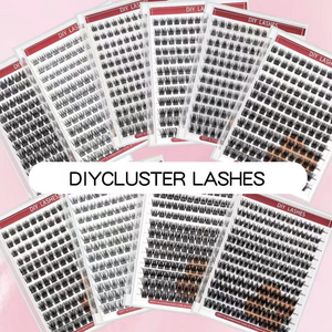 Extensions de cils naturelles longues en grappes individuelles, rubans d'extension de cils DIY, cils en grappes individuelles segmentées - Product Image 6