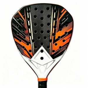 Raqueta de Pádel de Fibra de Carbono 18K de Fábrica, Forma de Diamante, Núcleo de 38 mm, Espuma Eva, <span class=keywords><strong>Bullpadel</strong></span>, Palas de Pádel Profesionales para Cancha - Product Image 3