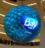 Pantalla LED Esférica, Pantalla Digital de 360 Grados, Globo LED Inmersivo, Esfera LED Publicitaria, Pantalla LED Flexible Digital en Forma de Bola