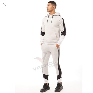 Ensemble de survêtement bloc coloré, 100% Polyester nylon, 2 pièces, haut et bas de survêtement slim, logo personnalisé - Product Image 4