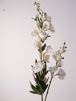 Fleurs artificielles QSBD au toucher réel, Delphinium à 2 tiges, longues tiges de Delphinium, fleurs décoratives pour la maison