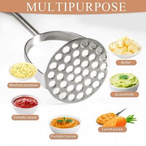 Kitchen Gadgets Stainless Steel Potato Mashing Tool Manual <b>Vegetables</b> Maker Cooking Utensils Pumpkin Potato Masher - Product Image 3
